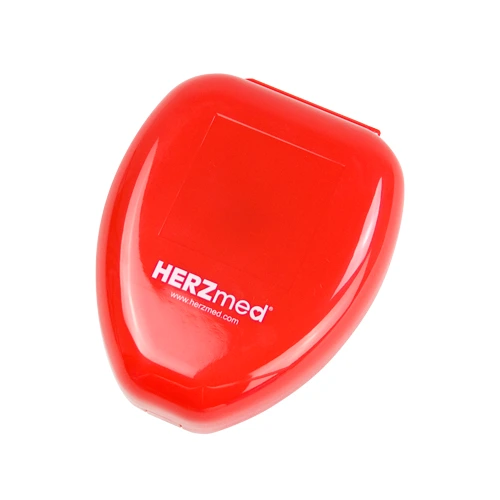 [500400R] HERZmed Taschenbeatmungsmaske (red)